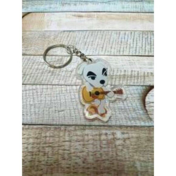 New Animal Crossing Keychain 6Pc Tom Nook Rover Lottie Stitches KK Slider Zipper - Picture 6 of 10